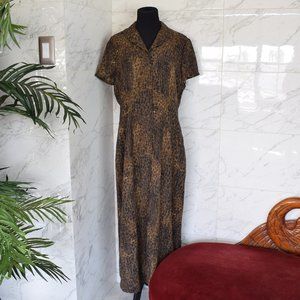 Emma James Animal Print Dress Size 12
